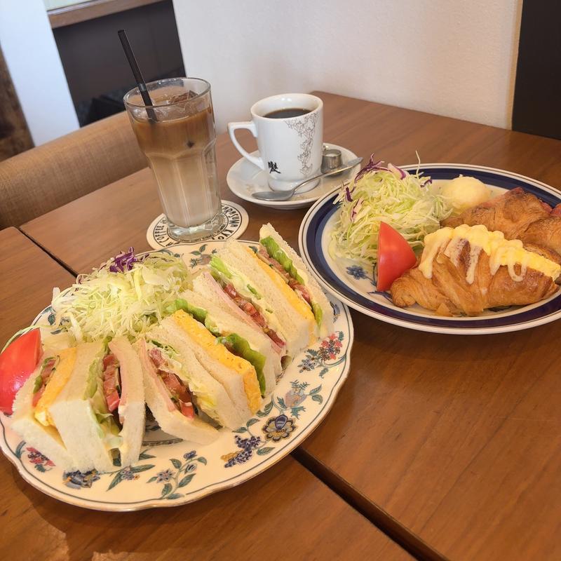 ミックスサンド&クロワッサンサンドセット(高台寺　前田珈琲 )