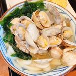 山盛りあさりうどん(丸亀製麺広島長束)