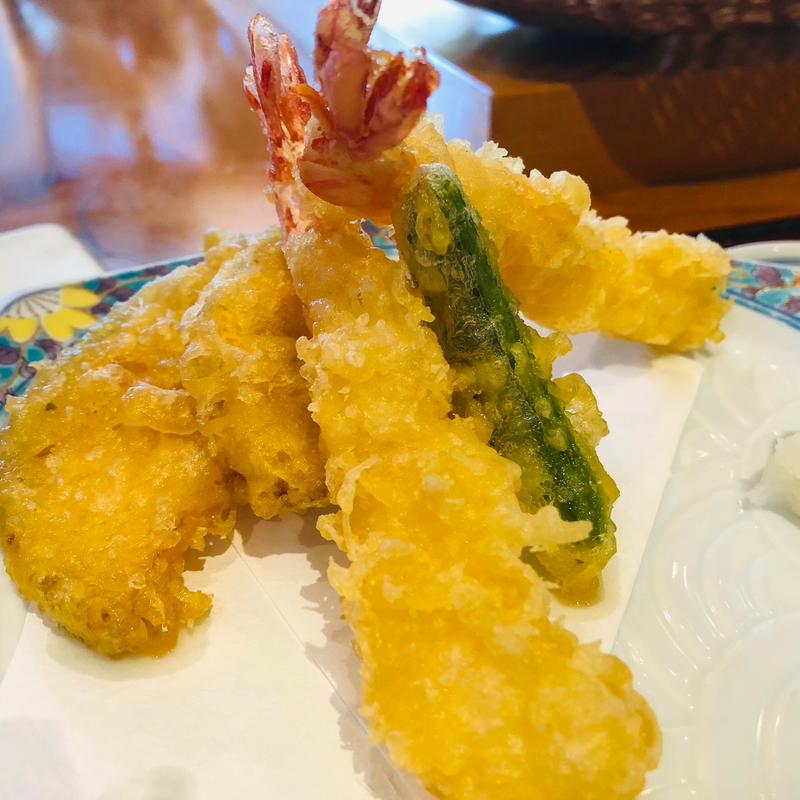 天ぷら_天ざる定食(めん処小牧庵 （こまきあん）)