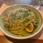 牡蠣と鮮魚のアンチョビソーススパゲッティ