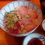 は〜ふ＆ハーフ丼かつをたたきとかんぱち(京すし)