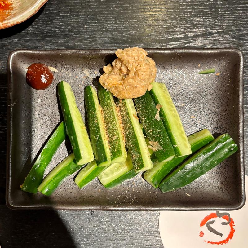 がんこ豚味噌きゅうり(もつ鍋らく 大岡山本店)