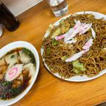 焼きそば 半ワンタン