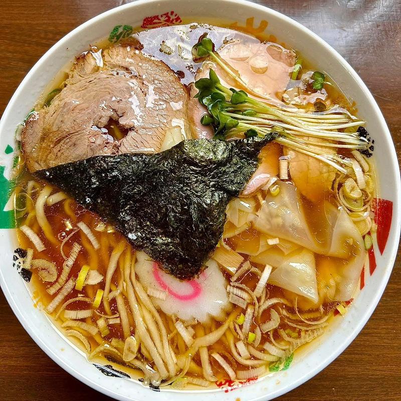 本格白河ラーメン しょうゆ味ワンタンメン(二代目　いまの家 （いまのや）)