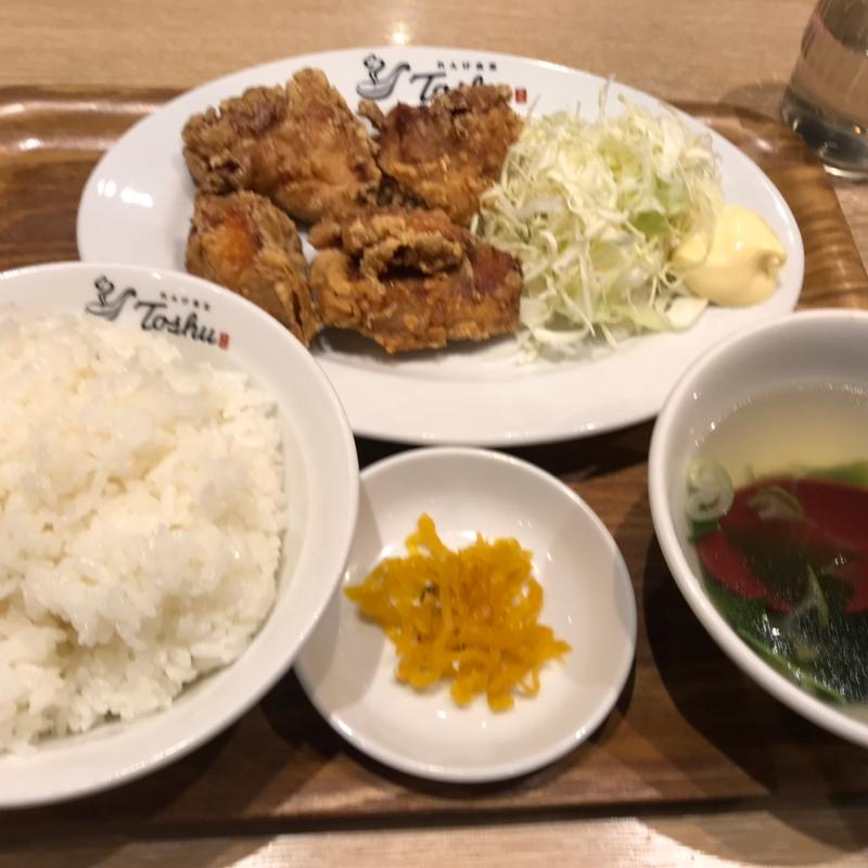 鶏の唐揚げ定食(れんげ食堂 Toshu 中央林間店)