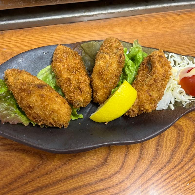 カキフライ(御食事処敏)