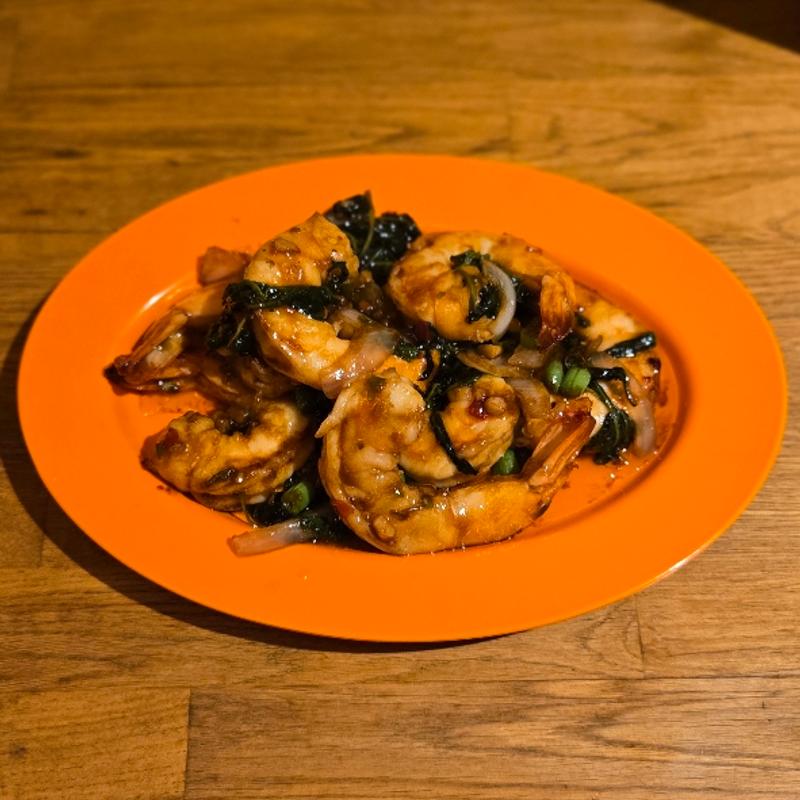 海老のガパオ炒め(asian kitchen cafe 百福)