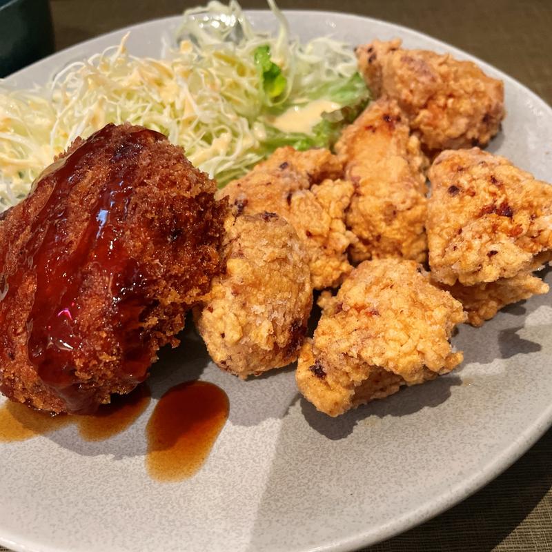 ミンチカツ定食(テンカラ JAPAN 一番どり)