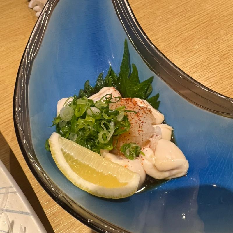 鯛の白子湯引き(鮨かんだ)