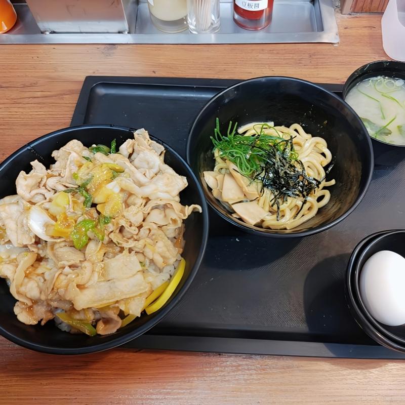 油そばセット(伝説のすた丼屋 蒲田店)