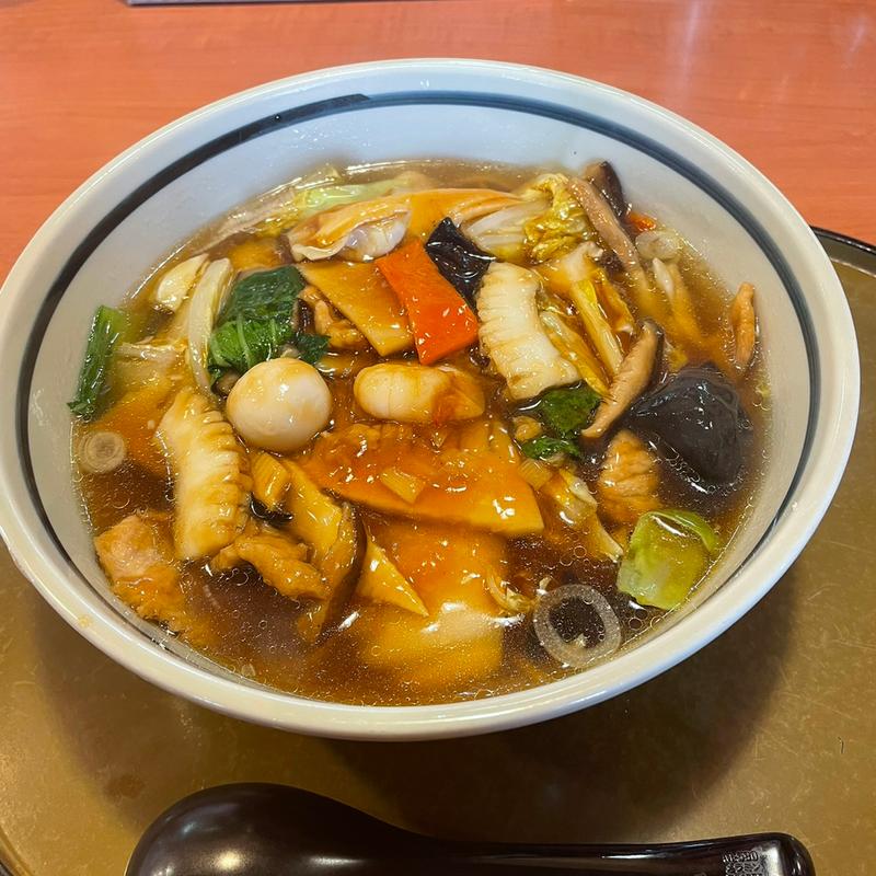 五目うま煮めん(中華麺食房 三宝亭 岩沼店)