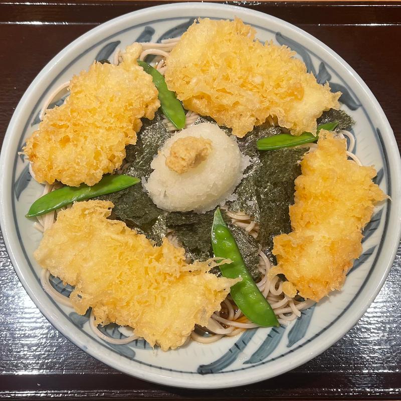 いか天磯おろし(戸隠そば JR静岡駅店)