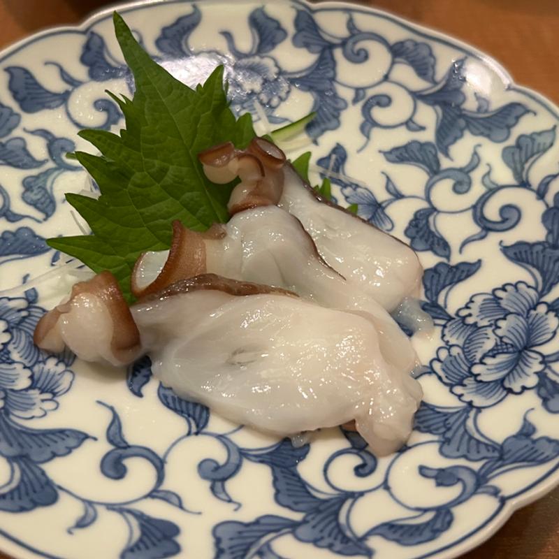 タコの薄造り(古母狸 （コボリ）)