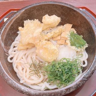 鶏天と玉子天の ぶっかけうどん