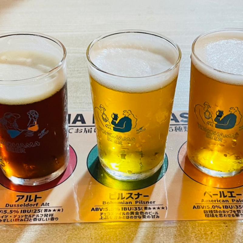 飲み比べ5種(横浜ビール 驛の食卓)