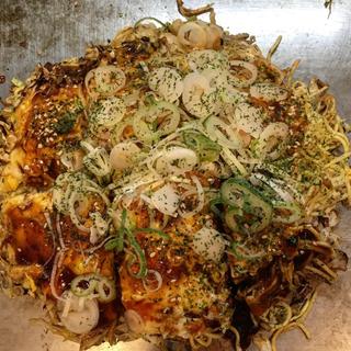 肉玉そばライス(広島お好み焼 ひらの福岡)