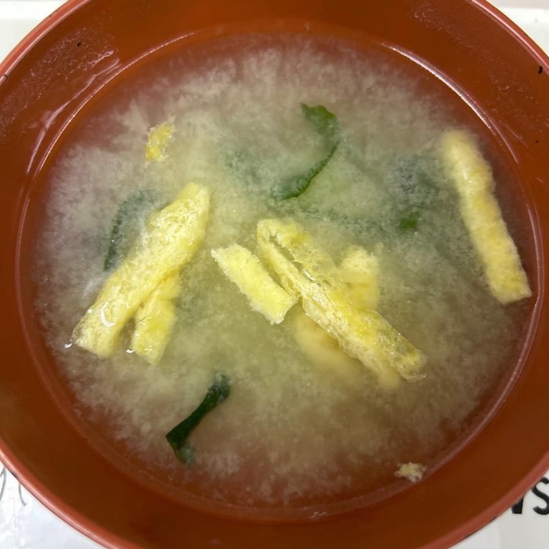 味噌汁(札幌市役所地下食堂)