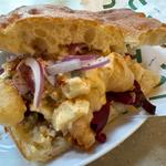 focaccia ※fritta di gamberi
