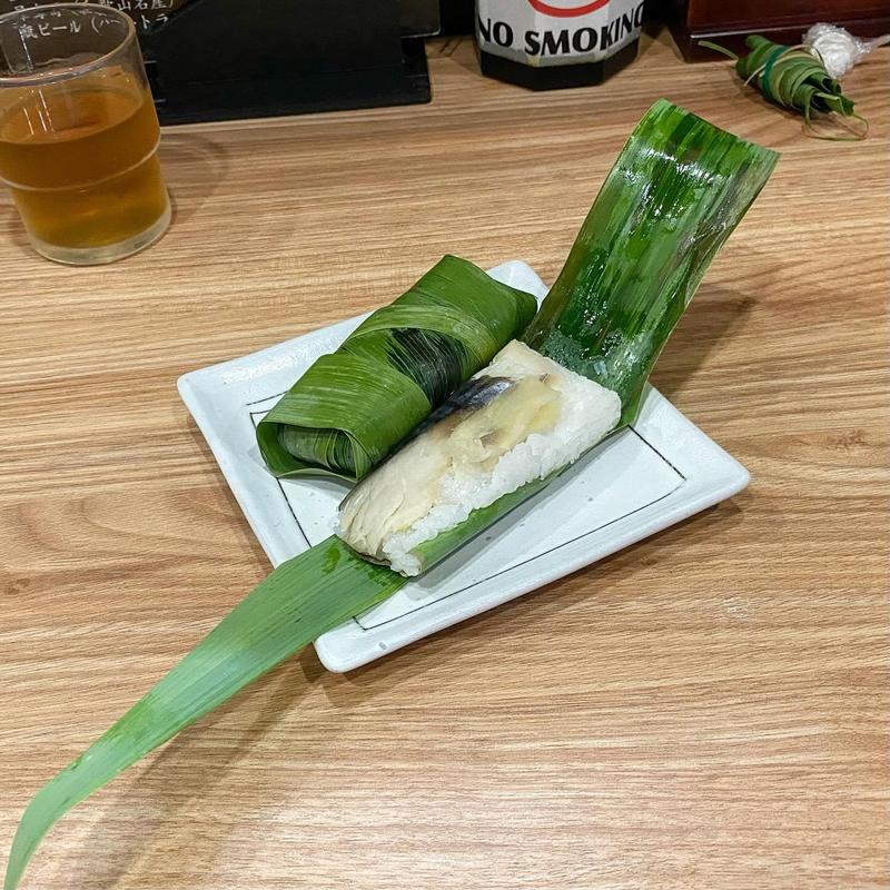 夏秋刀魚&早寿司×2(麺屋丈六 キーノ和歌山店)