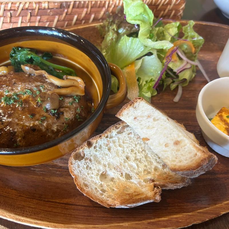 ランチDセット(デミグラスハンバーグ)(Central Park Cafe)