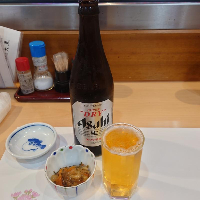 瓶ビール（中瓶）アサヒスーパードライ(大黒 八柱店)