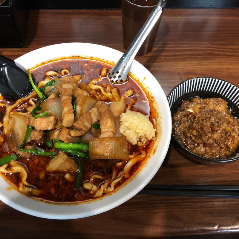 辛いスタ満ソバ(元祖スタミナ満点らーめんすず鬼うえちゃん店)