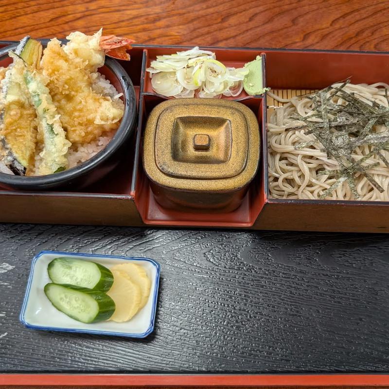 天丼とざる(そば処 大進)