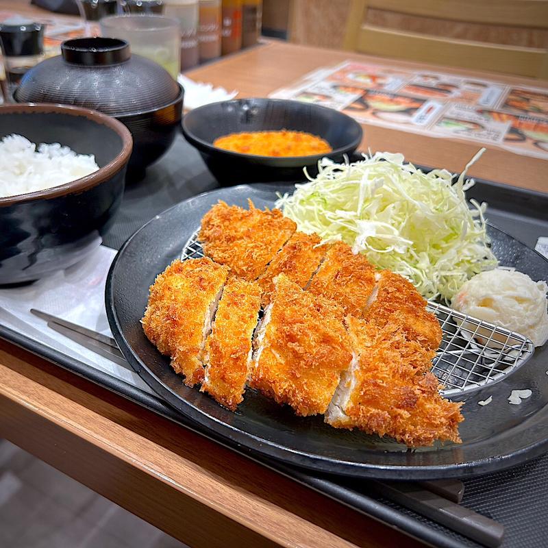 得朝ささみかつ定食(松のや 仙台中央店)