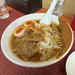 牛すじ味噌煮込み 土手味噌仕立(煮玉子)(麺や福々三座)