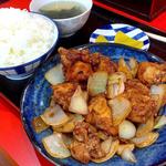 とりみそ定食(小笹飯店)