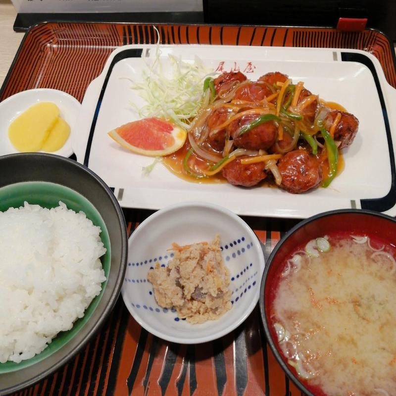肉だんご定食(尾山屋支店)