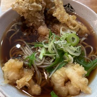 海老舞茸そば（温）