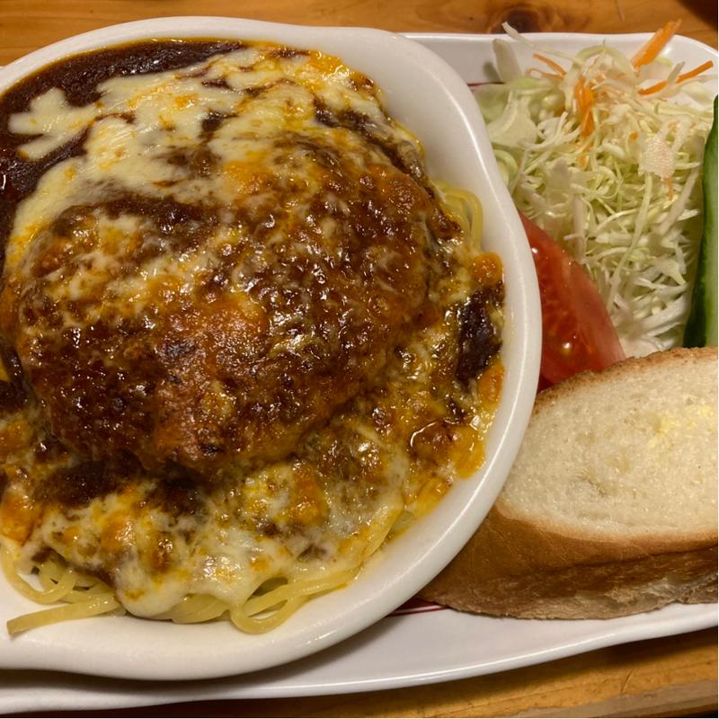 ハンバーグミートスパ(コメダ珈琲)