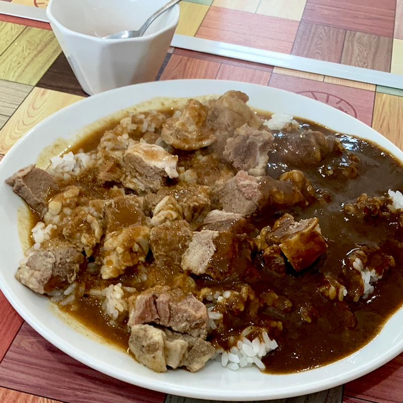 カレーライス(合い掛け)肉ダブル(喫茶 来夢（らいむ）)