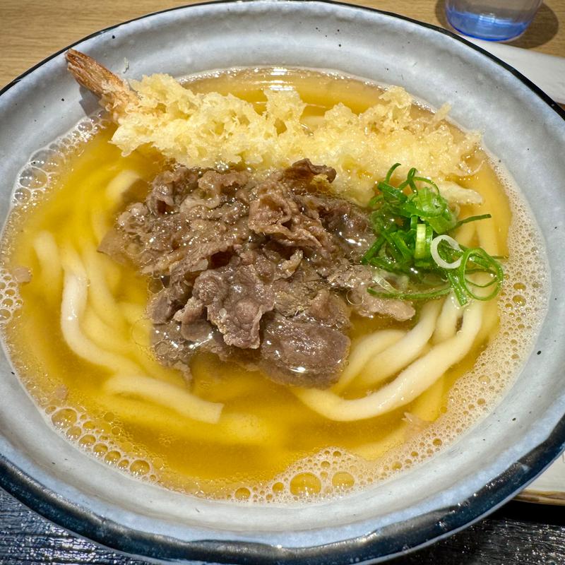 肉天うどん(うどん処 松)