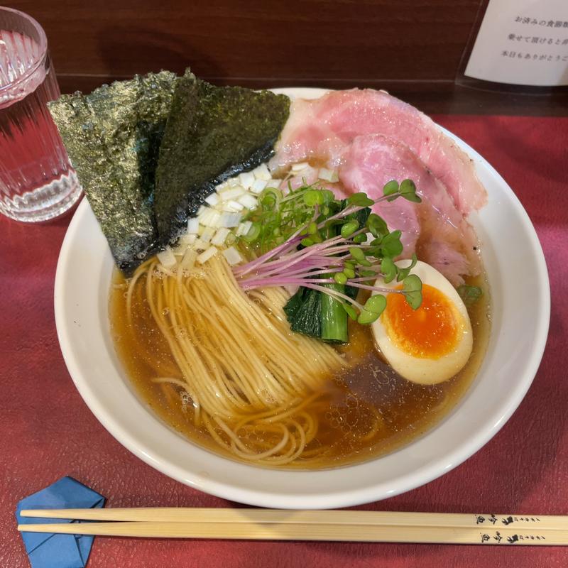 本日の煮干のメヂカ醤油(メヂカそば 吟魚)