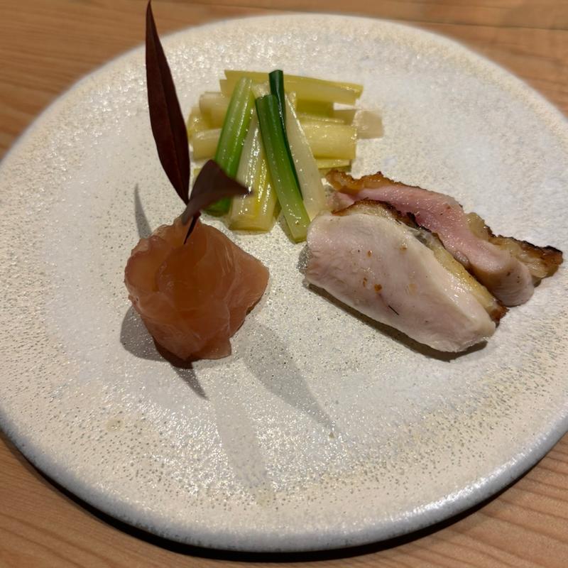 前菜(黒さつま鶏 煉火)