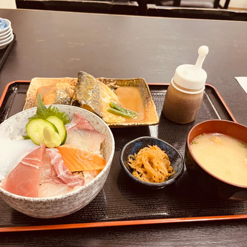 海鮮丼セット(御食事処 福魚)