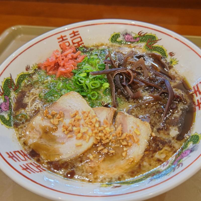 黒マー油ラーメン(博多だるま JAPAN MARK IS みなとみらい店)