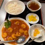 芝海老のチリソース定食(満堂紅)