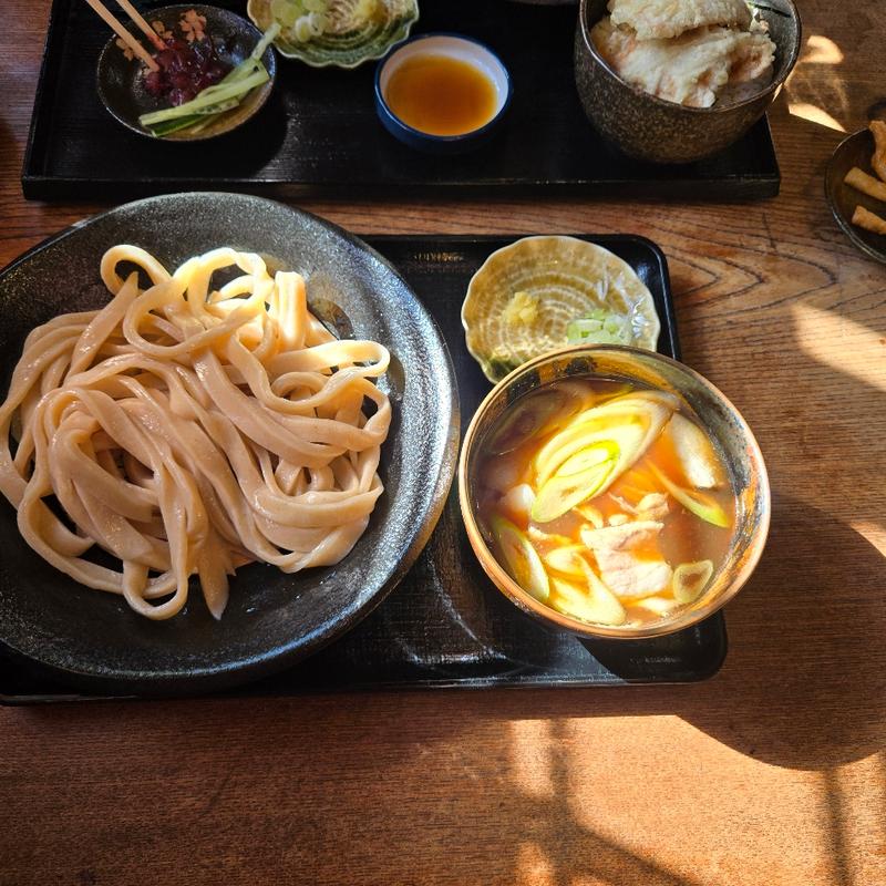 肉醤油汁うどん【小盛】(うどん製麺所 遠藤商店)
