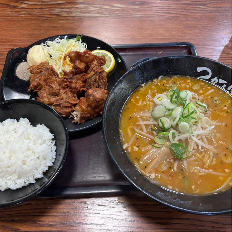 スタミナ味噌ラーメン定食(つかさ家)