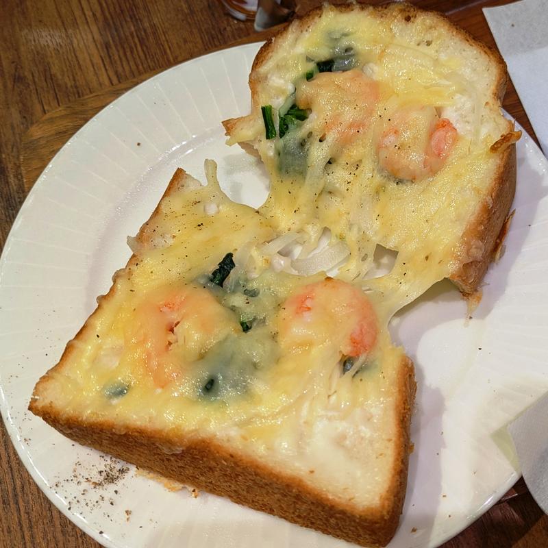 海老グラタン風トースト(ドリップマニア エキュート立川)