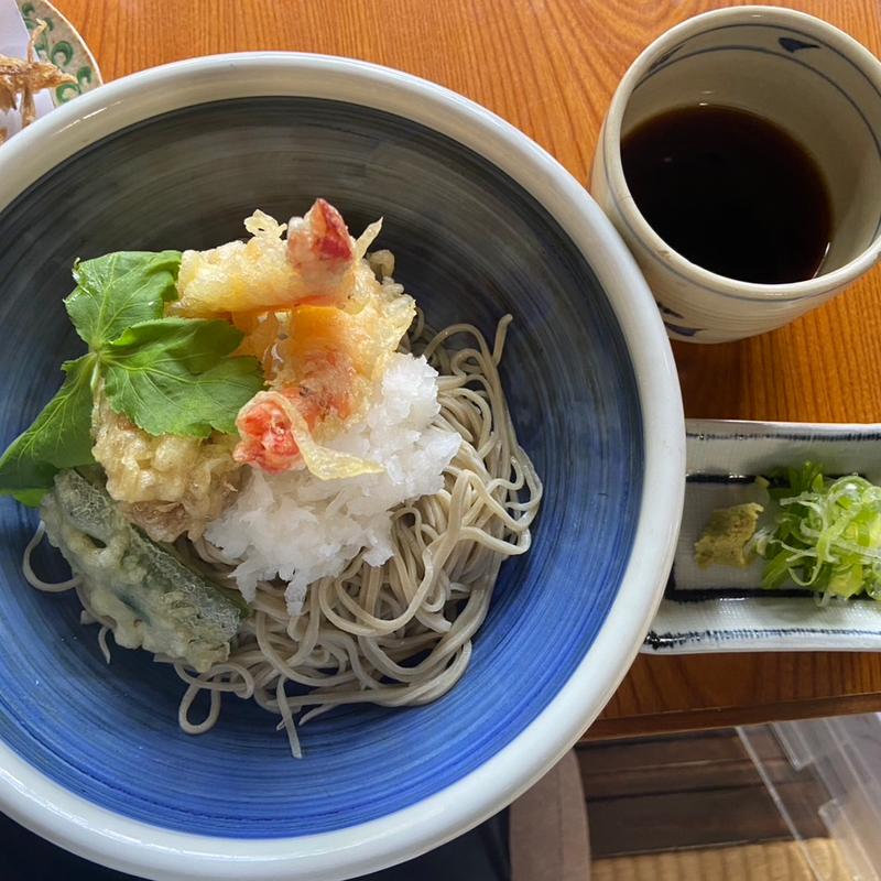 おろし海老天そば(芳泉庵)