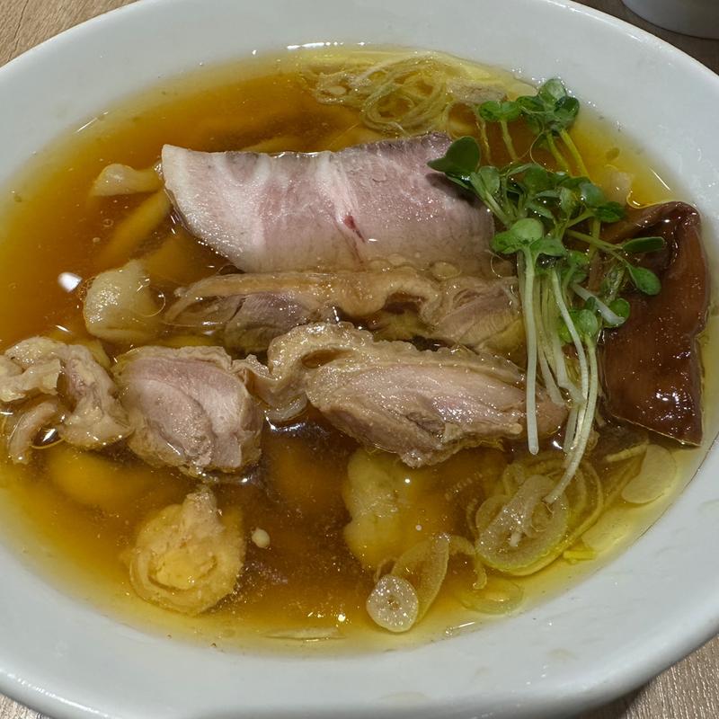 親鶏中華そば 極太麺( 手打 親鶏中華そば 綾川)