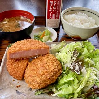 超厚切りハムカツ メンチカツ