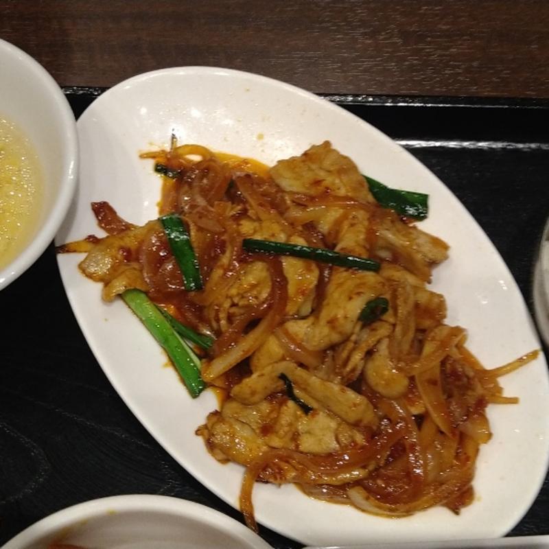 チャプチェ定食(長寿韓酒房 日本橋)