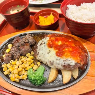 チーズハンバーグ&プライムサイコロステーキ(ジョイフル桶川店)