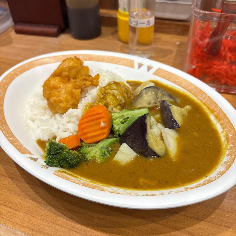 温野菜カレー(カレーショップ C＆C 新宿本店 )