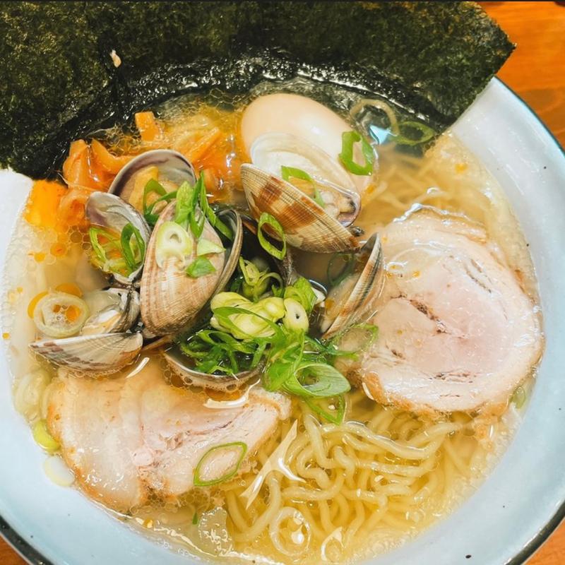 特製あさり塩ラーメン(らーめんひとふんばり)